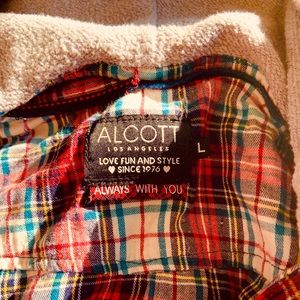 Alcott flannel hoodie